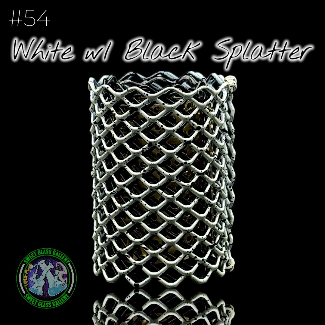 Mamba Guardzz - Heat Cage #54 Blazer GT8000 Guard (White w/ Black Splatter)