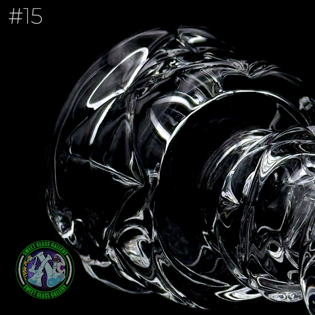 Evol Glass - Attachment - Puffco Peak #15 Hand Cut (Clear)