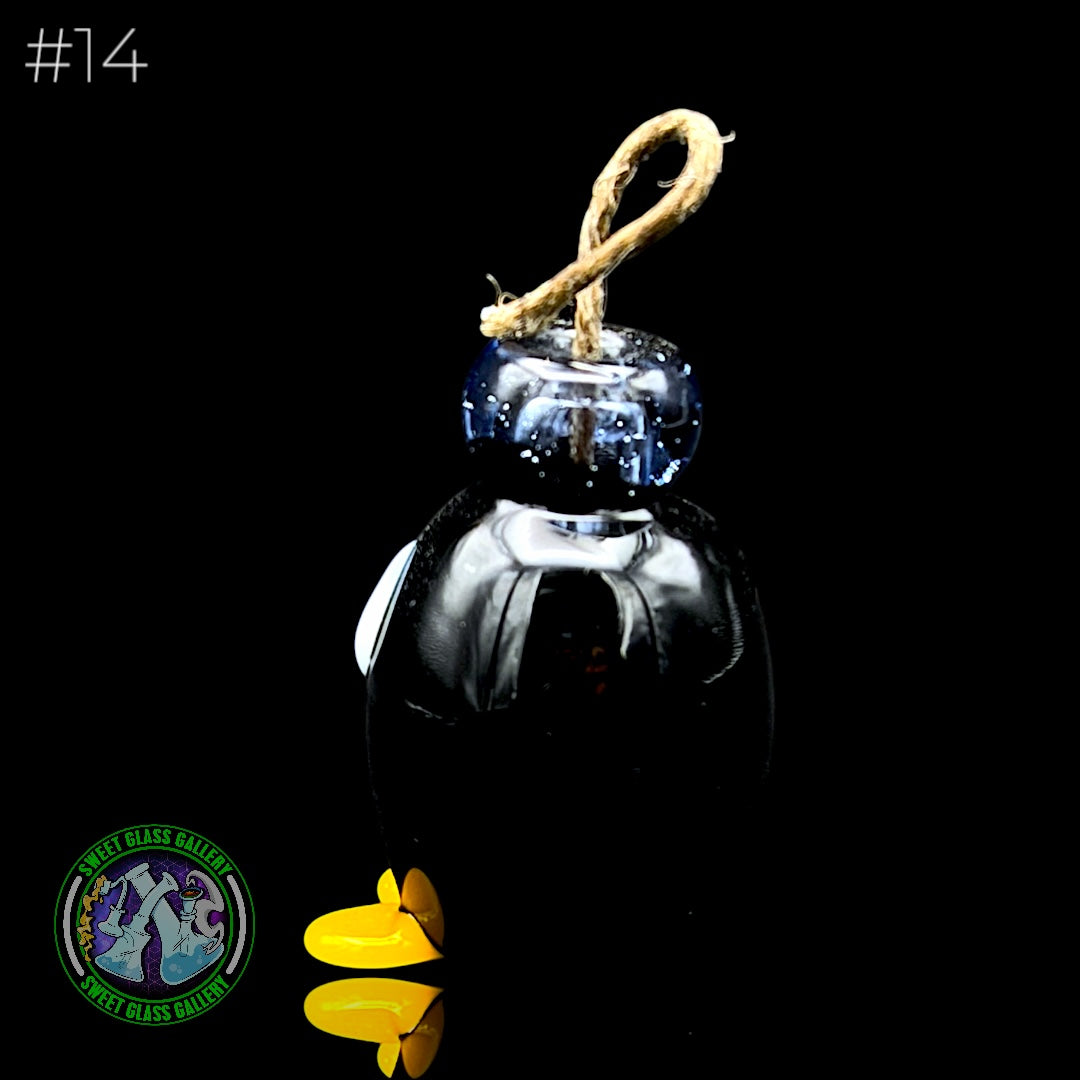 Sandberg Glass - Bob-omb - Hemp Wick Holder #14