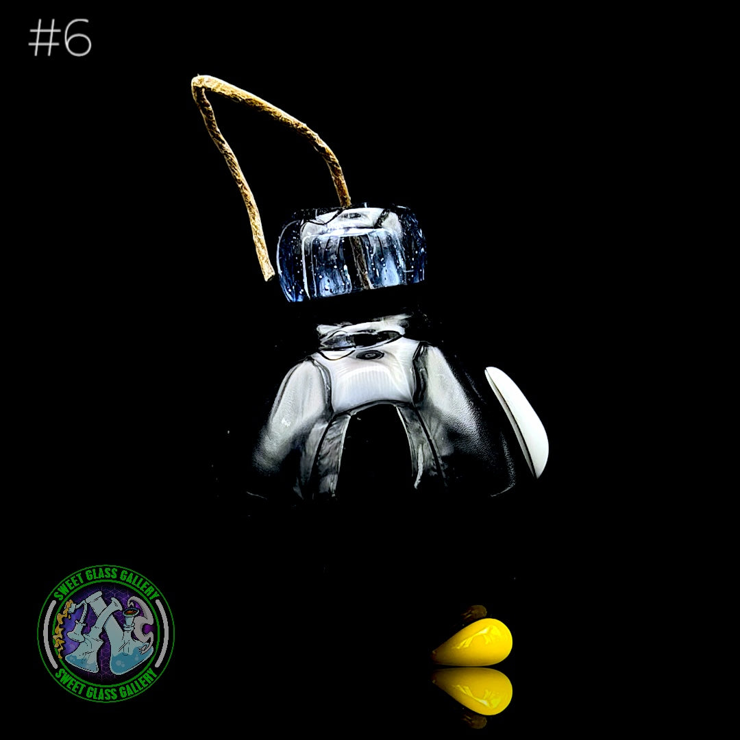 Sandberg Glass - Bob-omb - Hemp Wick Holder #6