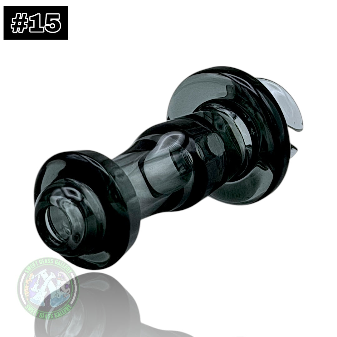 Rone Glass -Puffco Pivot Top #15 - Transparent Black