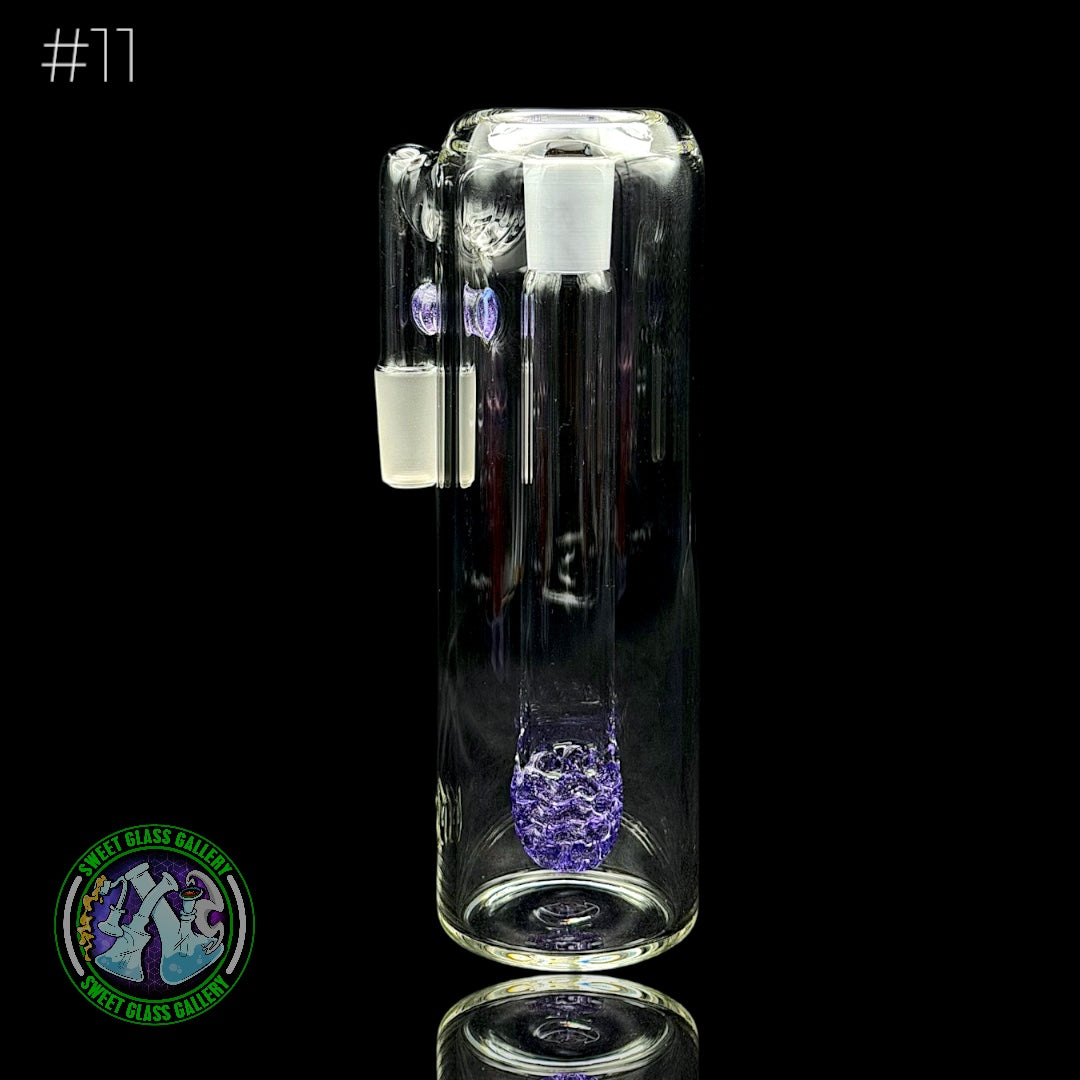 Fluid Glass - Ash Catcher 14mm  #11 (Purple Lollipop)