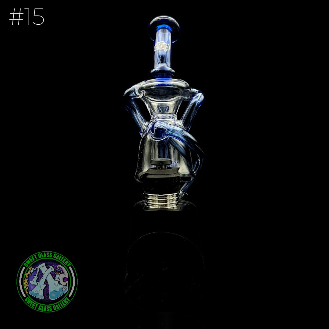 Dōp Glass - Puffco Attachment - Minicycler Blue #15