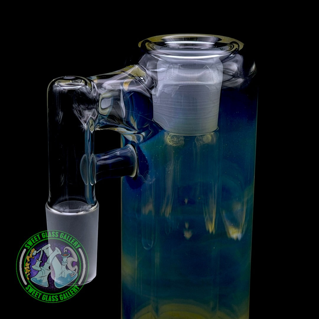 Fluid Glass - Ash Catcher #20 - 18mm Blue Amber Purple