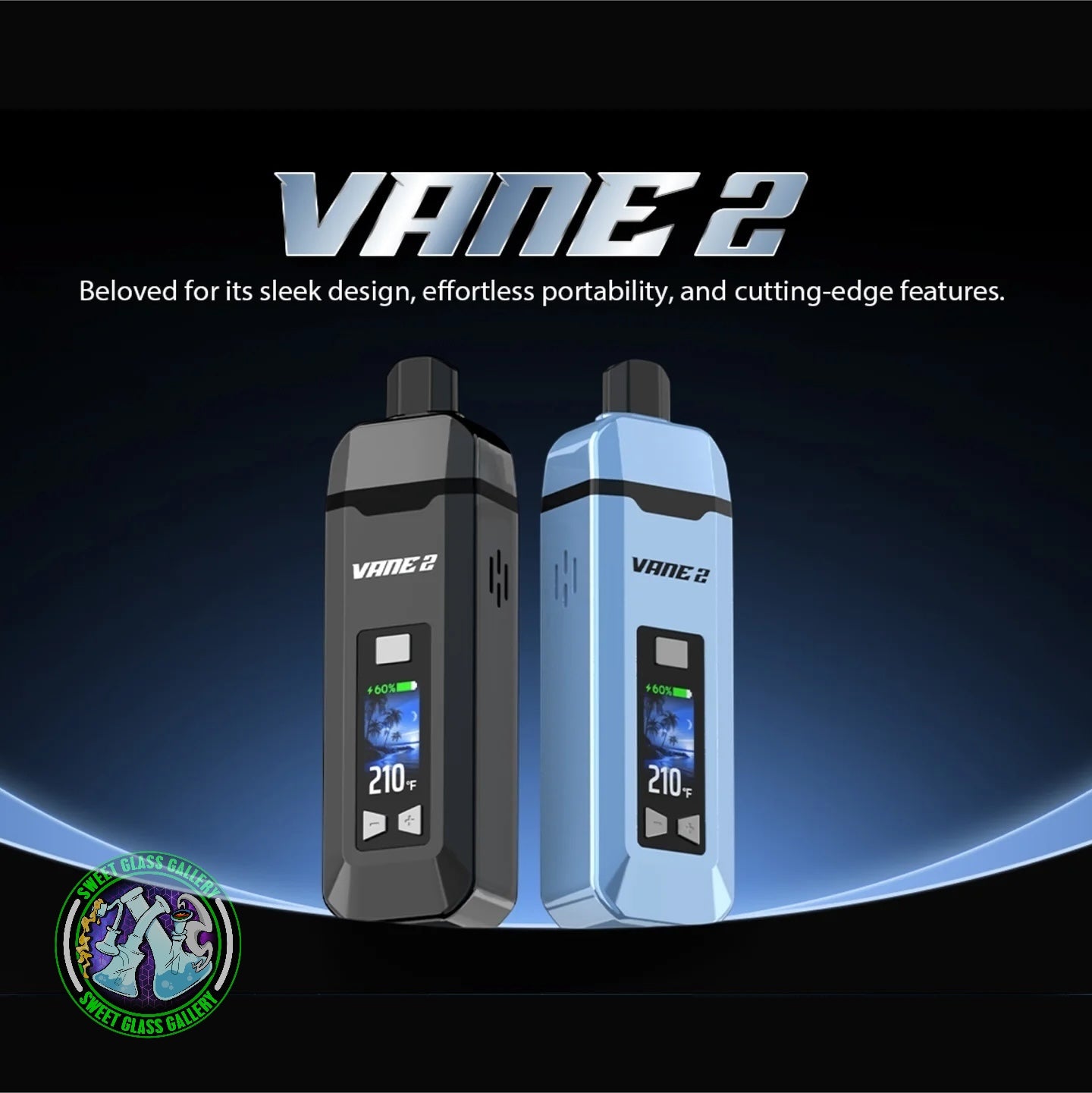 YoCan - Vane 2 - Obsidian Black - Dry Herb Vaporizor