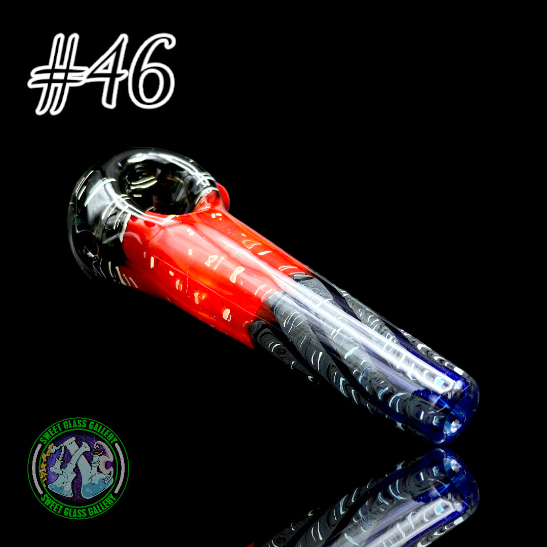 Daniel's Glass Art - German Glass Thick Hand Pipe #46