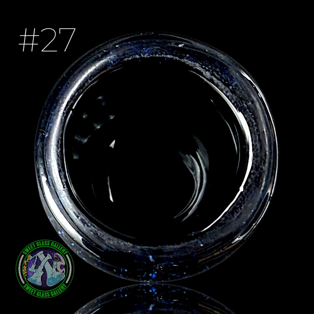 Empty1 Glass - Baller Jar #27 - Mini (Jet Black Crushed Opal)