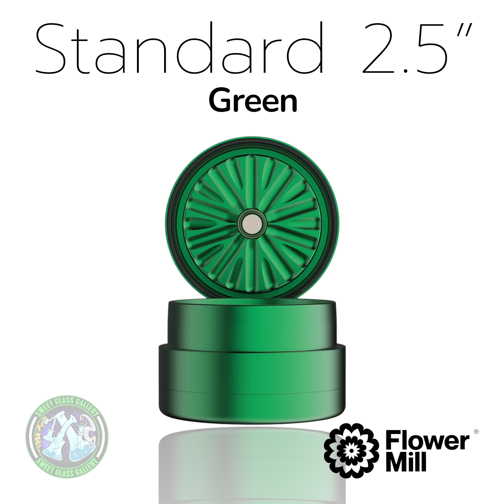 Flower Mill - Standard Series 2.5” - Green
