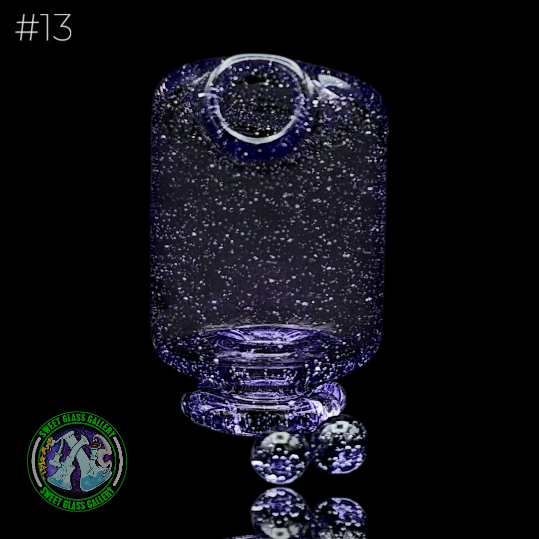 Kizmit Glass - Pivot Top #13 (Purple Lollipop)