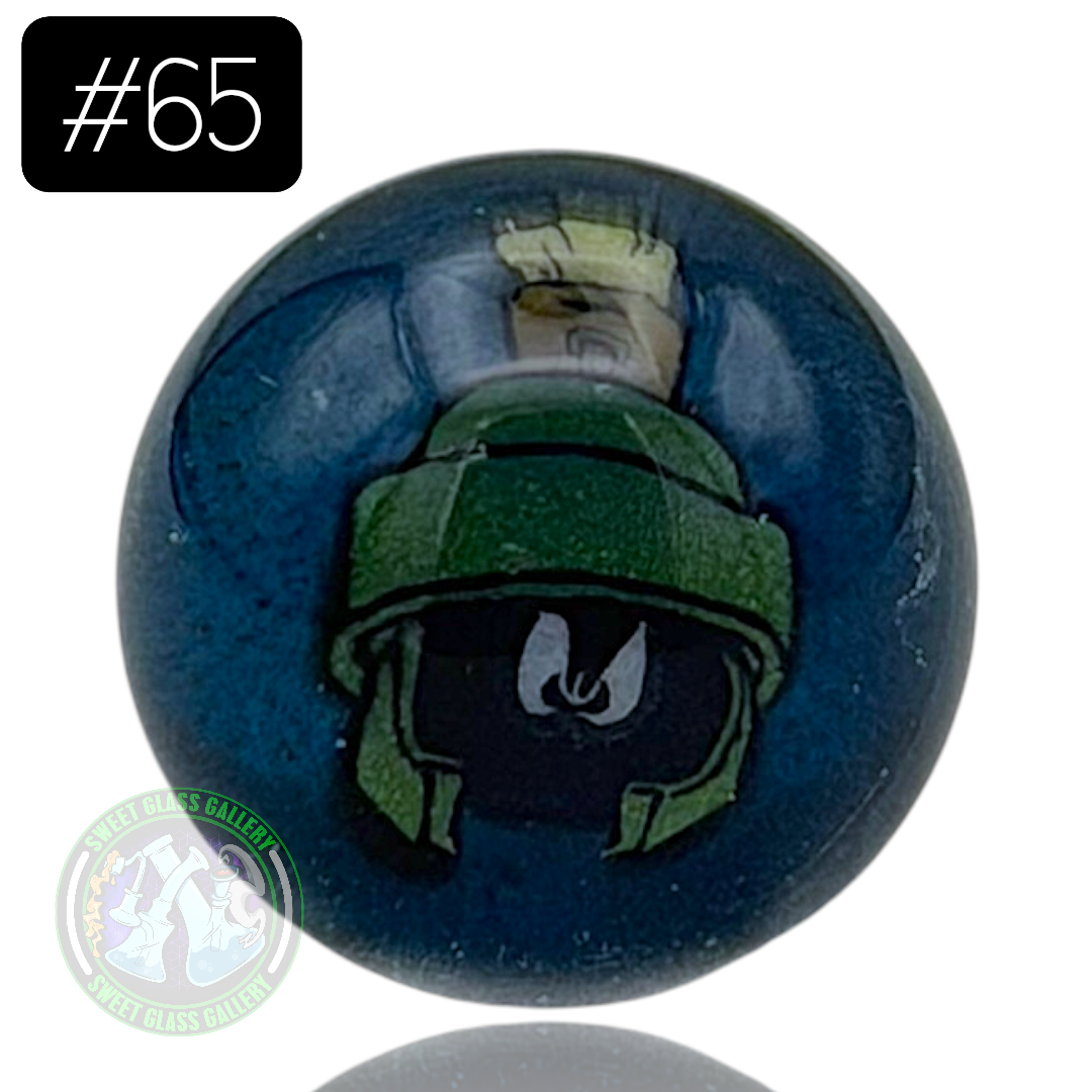 Keys Glass - Marble #65 (Marvin The Martian - Looney Tunes)