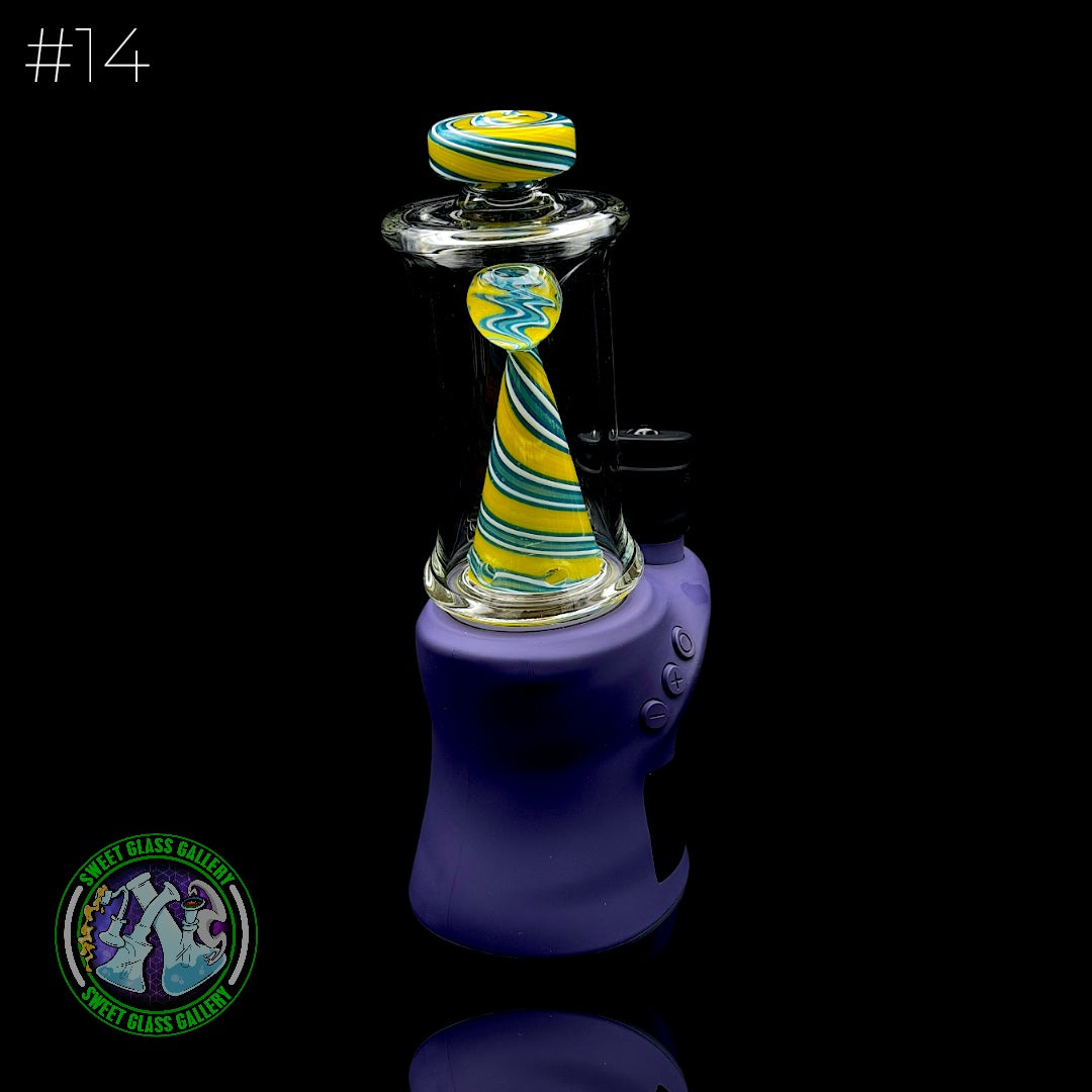 Toxic Glass - Focus V Carta Attachment #14 - Wigwag Blue, Yellow & White