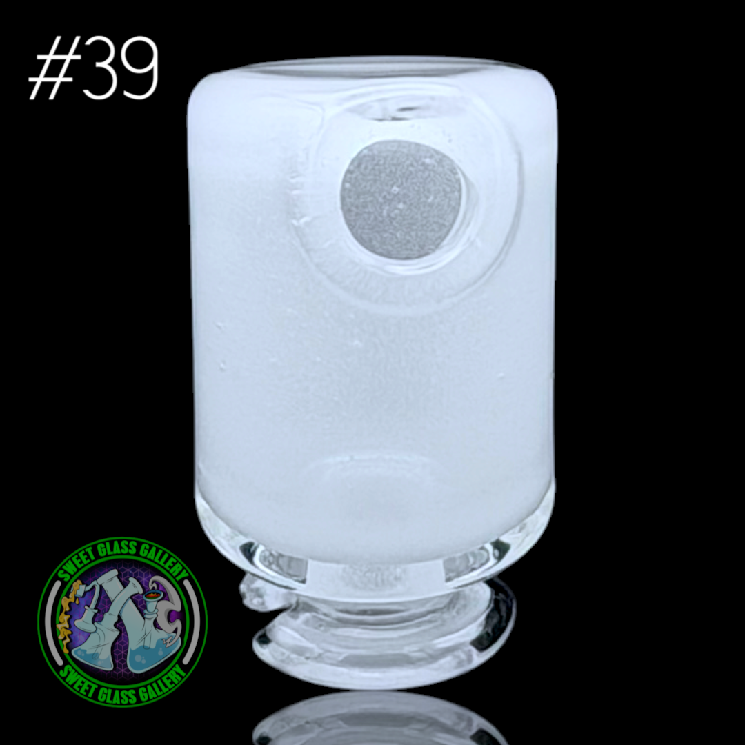Kizmit Glass - Puffco Pivot Top #39 - Star White