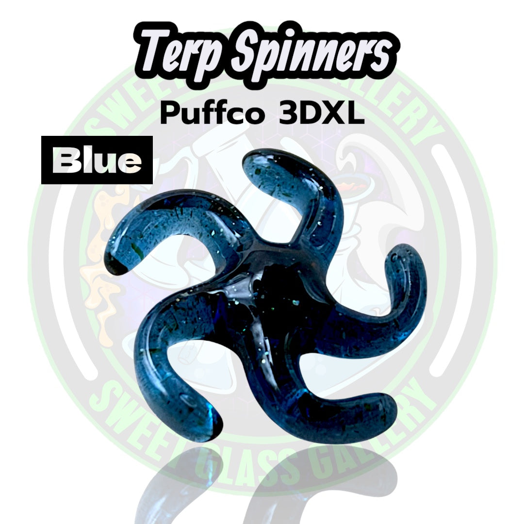 Yarbi Glass - Terp Spinners - Puffco 3DXL - Blue