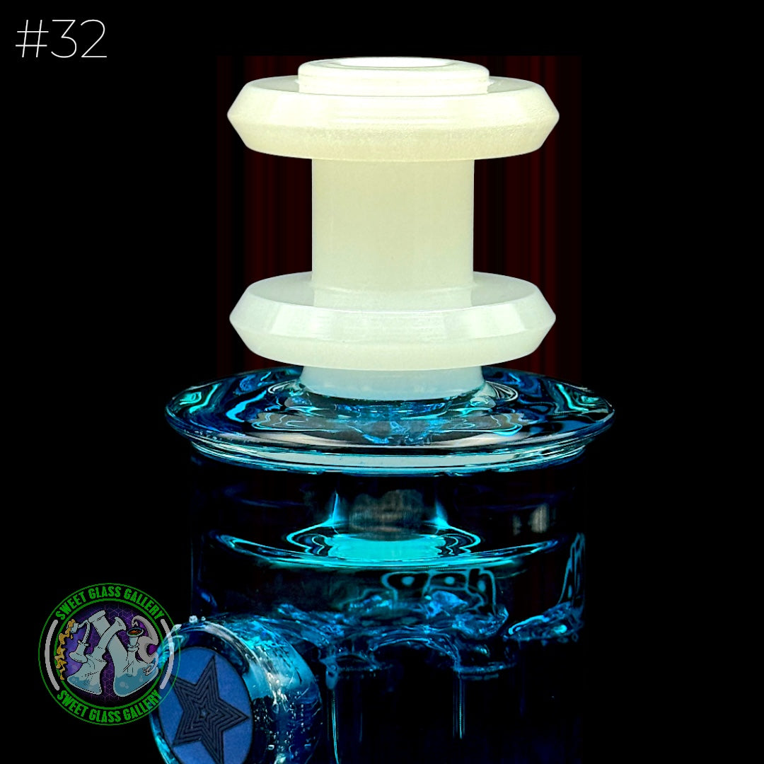Dōp Glass - Puffco Attachment - Dry Gylcerin Blue #32