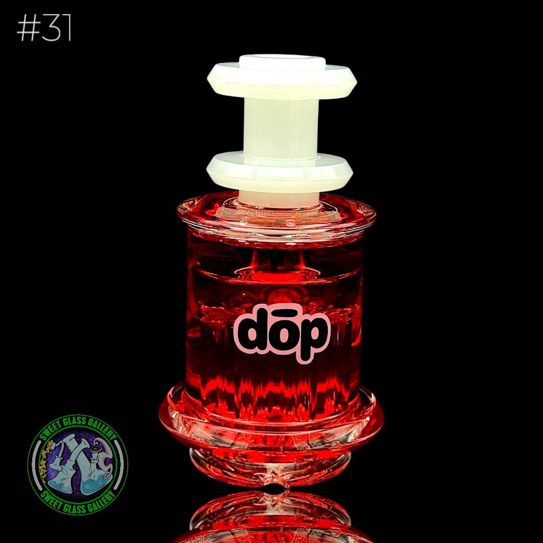 Dōp Glass - Puffco Attachment - Dry Gylcerin Red #31