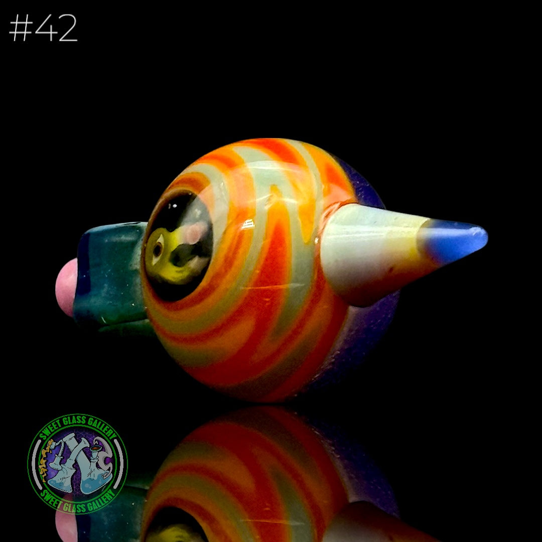 Sherbet Glass - Pendant - Pencil Marble #42