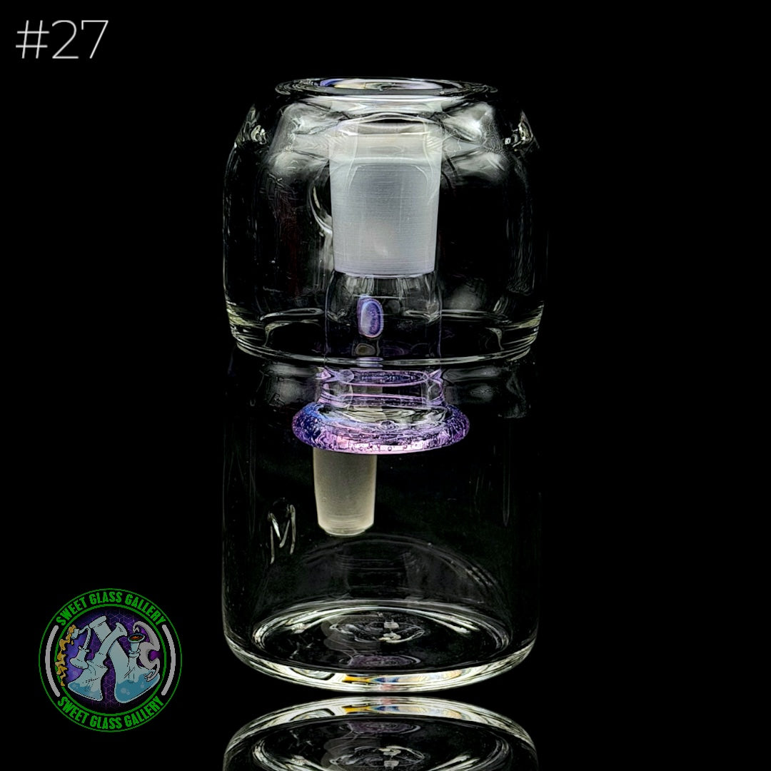 Fluid Glass - Ash Catcher 14mm - Dry #27 (Purple Lollipop)