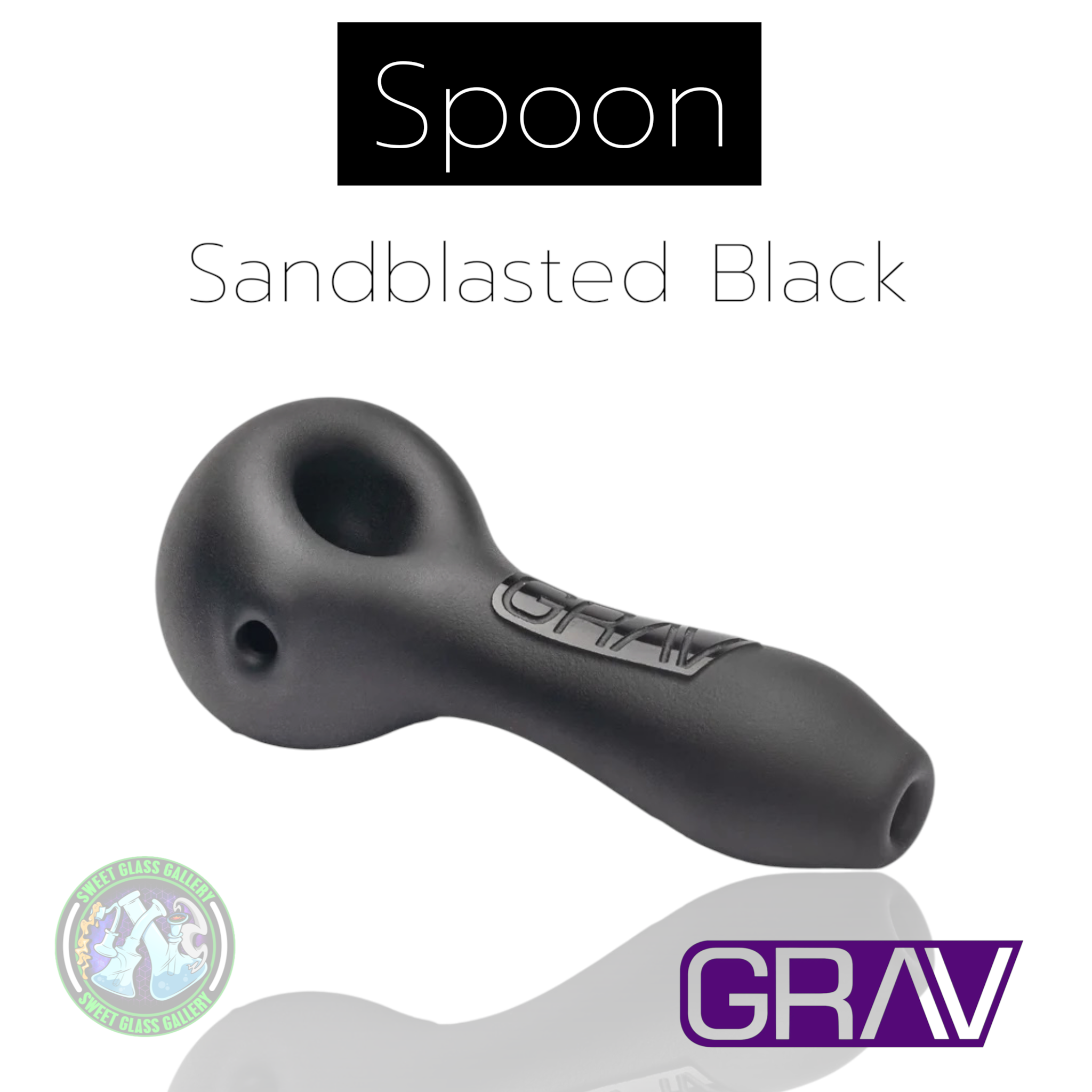 Grav - Spoon - Sandblasted Black