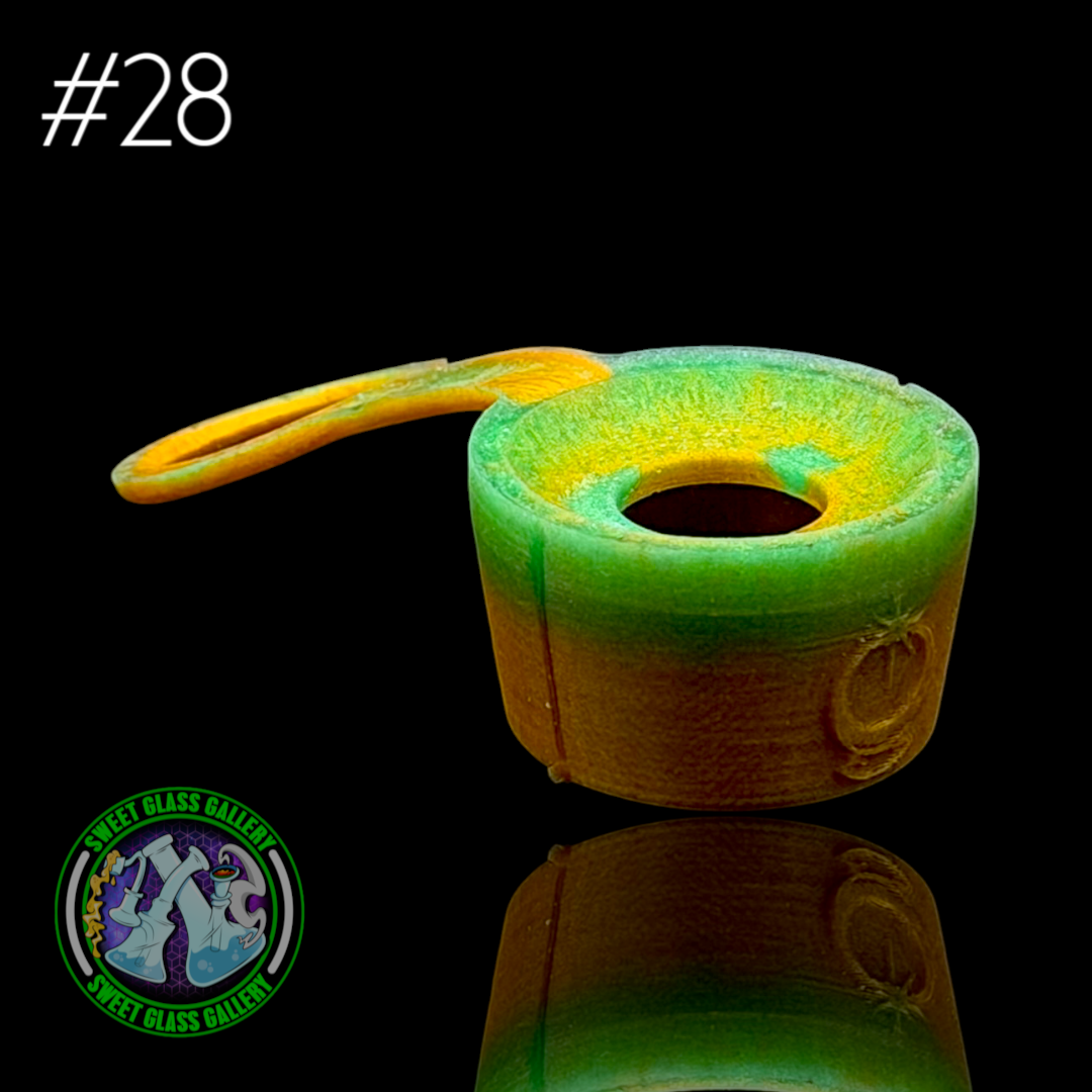 One Trick Pony - Rockulus Tether #28 - Puffco Peak Pro 3DXL - Gold/Green