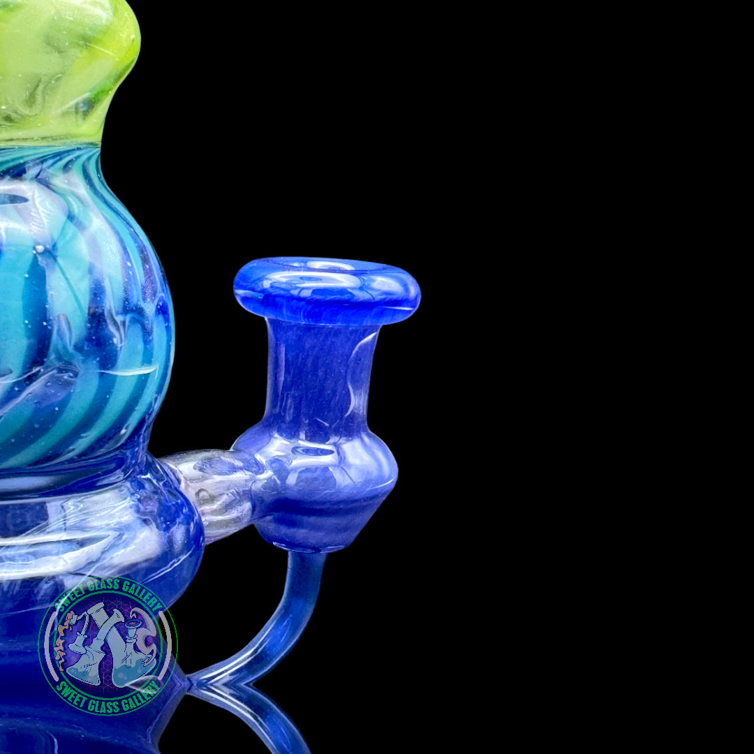 Gurn Glass - Beaker Tube Rig (Blue/Green)