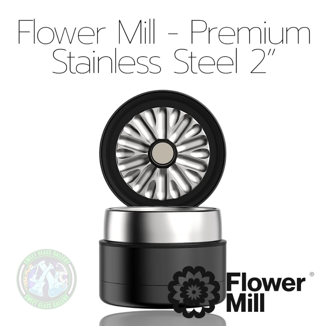Flower Mill - Premium Series - Stainless Steel 2”