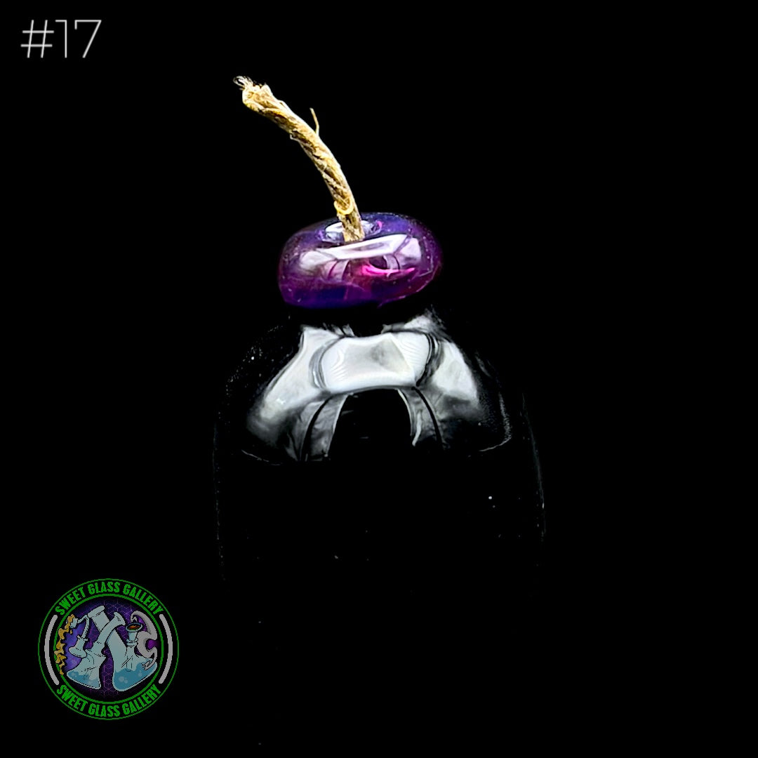 Sandberg Glass - Bob-omb - Hemp Wick Holder #17