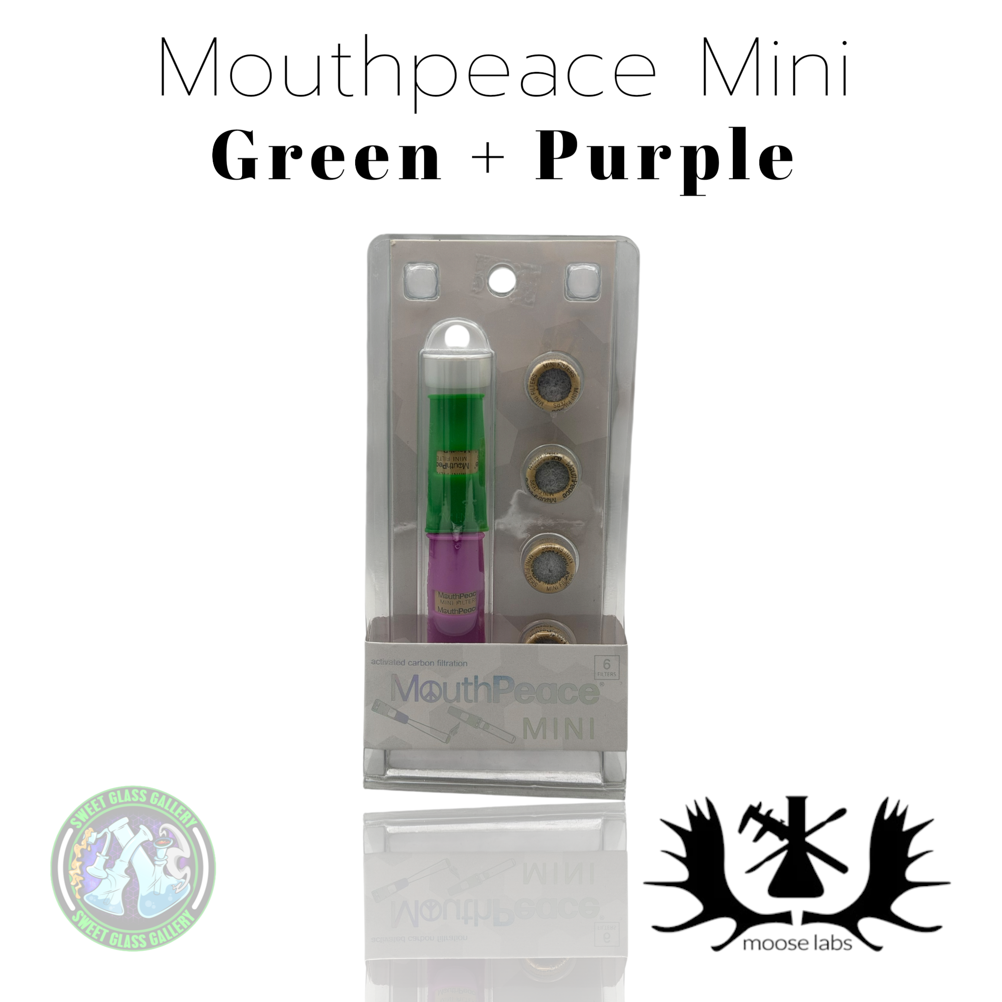 Moose Labs - Mouthpiece Mini - Green + Purple
