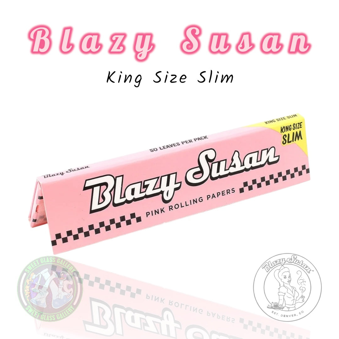 Blazy Susan - Pink King Size Slim Papers