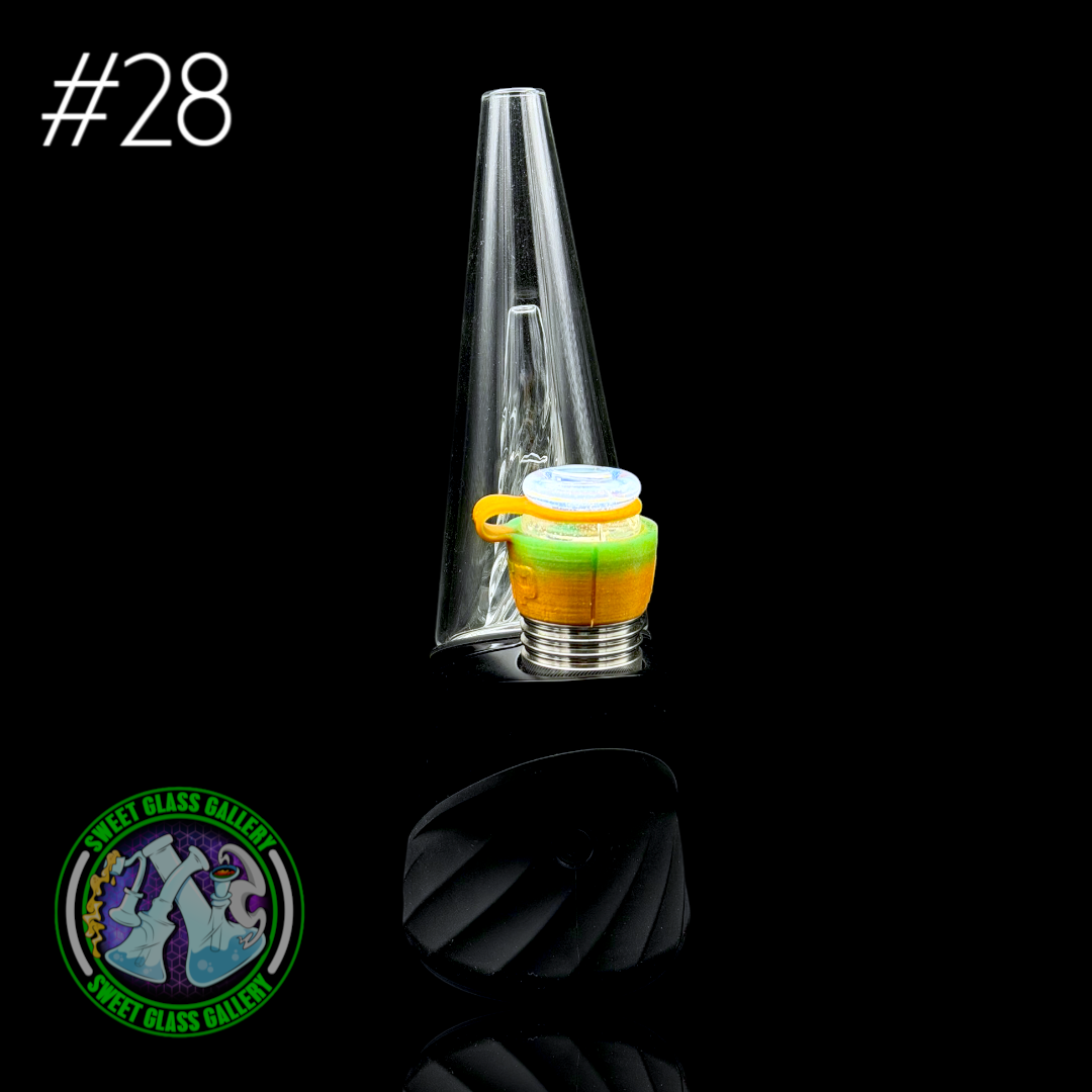 One Trick Pony - Rockulus Tether #28 - Puffco Peak Pro 3DXL - Gold/Green