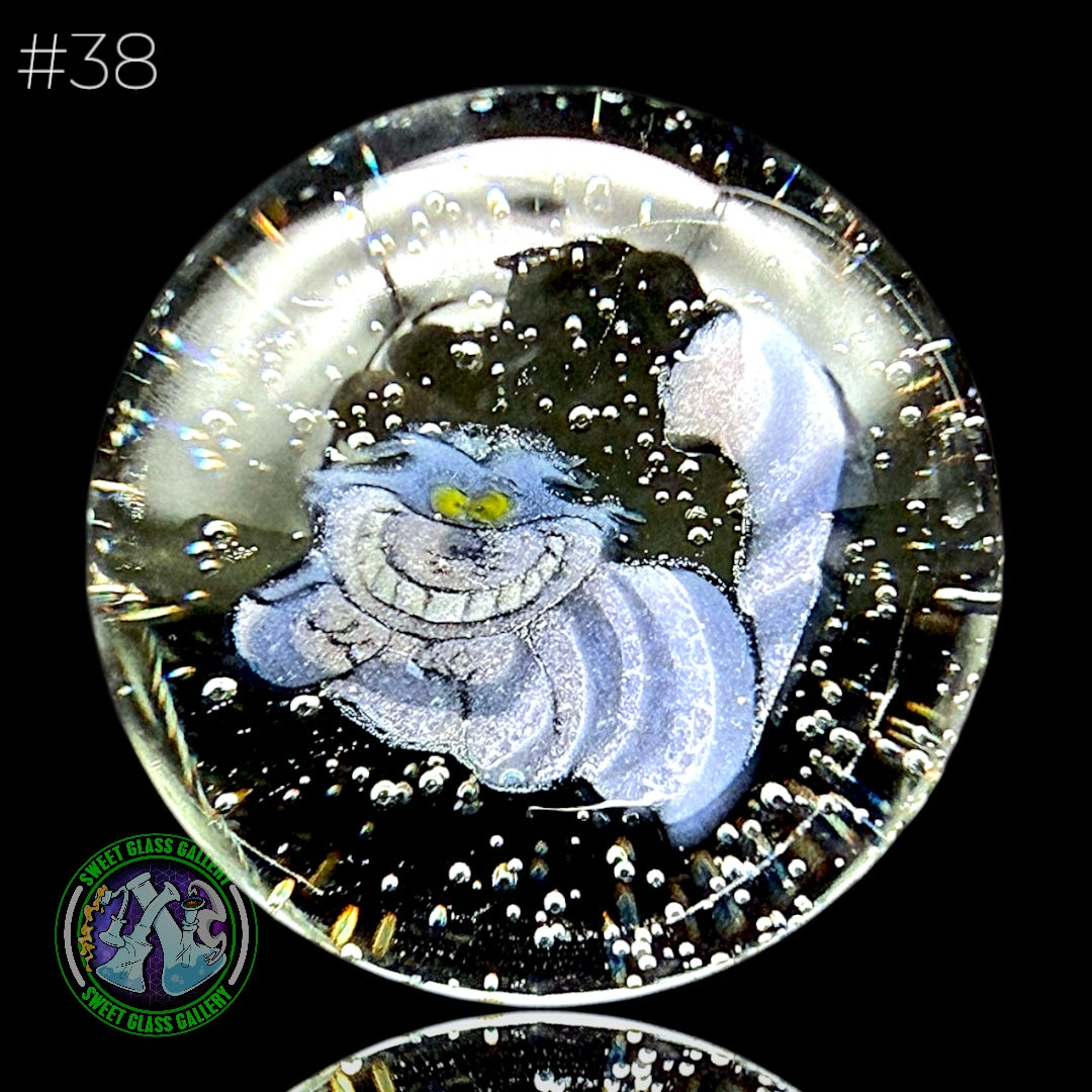 Keys Glass - Marble #38 - (Cheshire Cat - Alice In Wonderland)