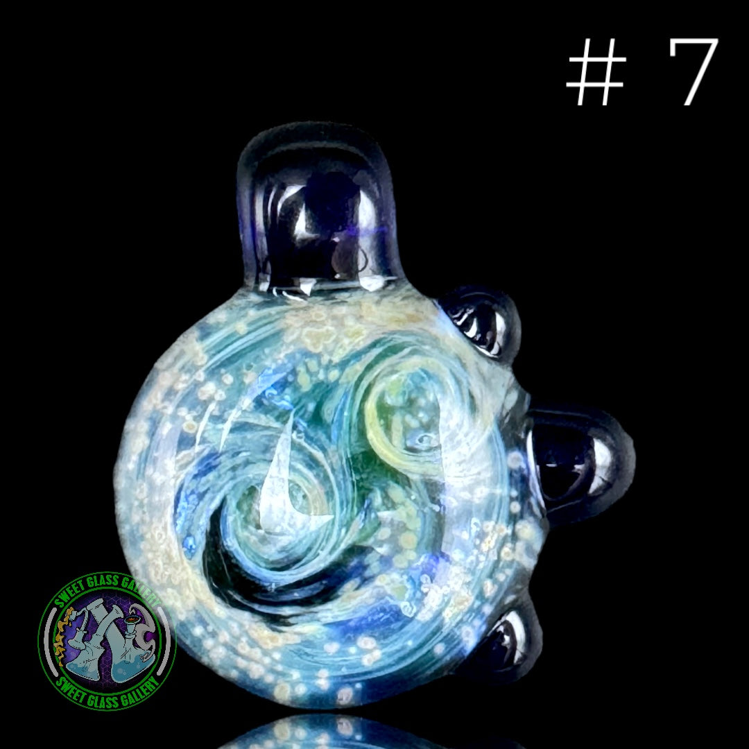 Ben’s Glass Art - Space Tech Baller Jar w/ Matching Pendant - #7