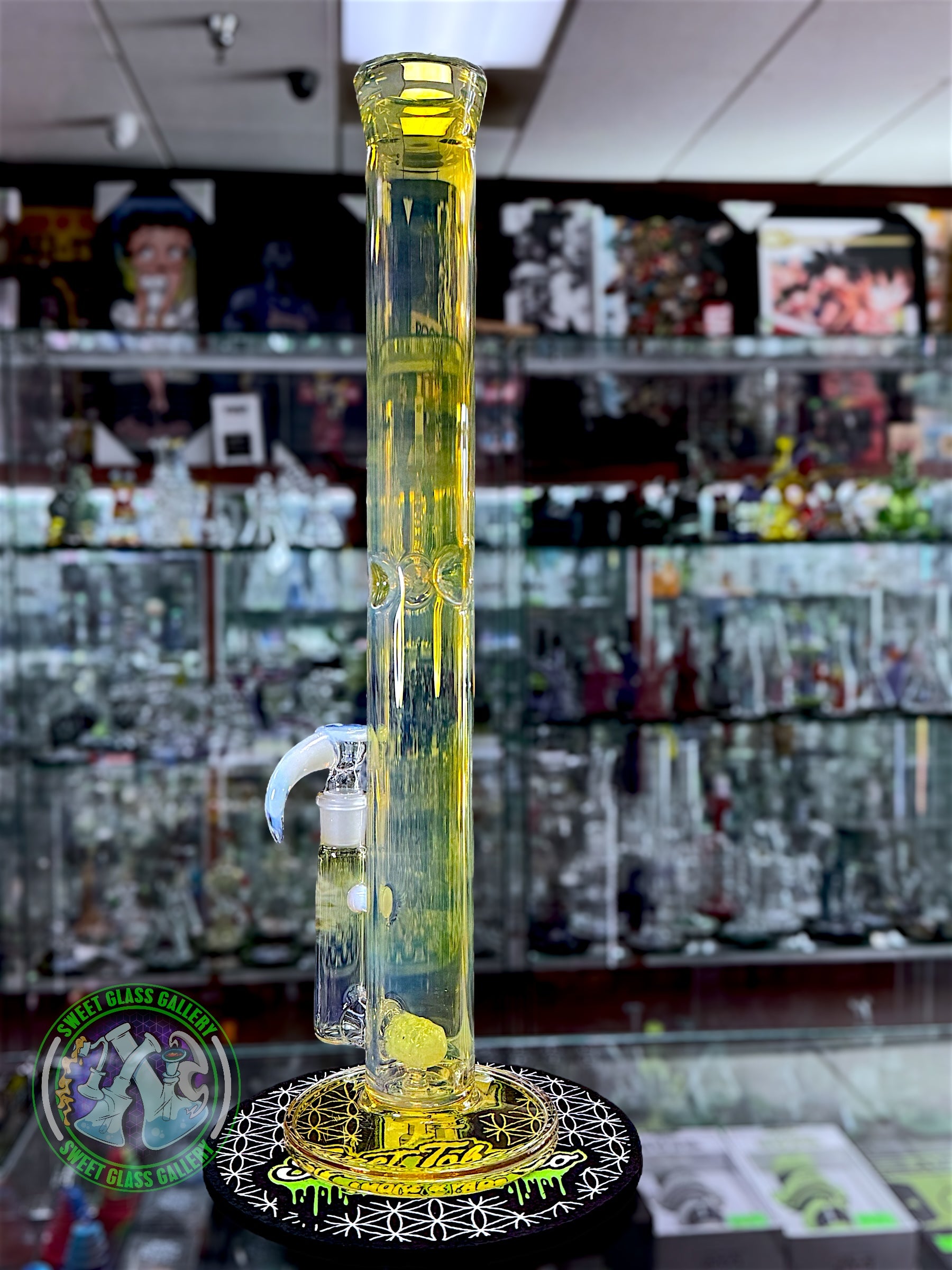 Fluid Glass - Tube #2 - Large Fumed Head Banger (Ghost)