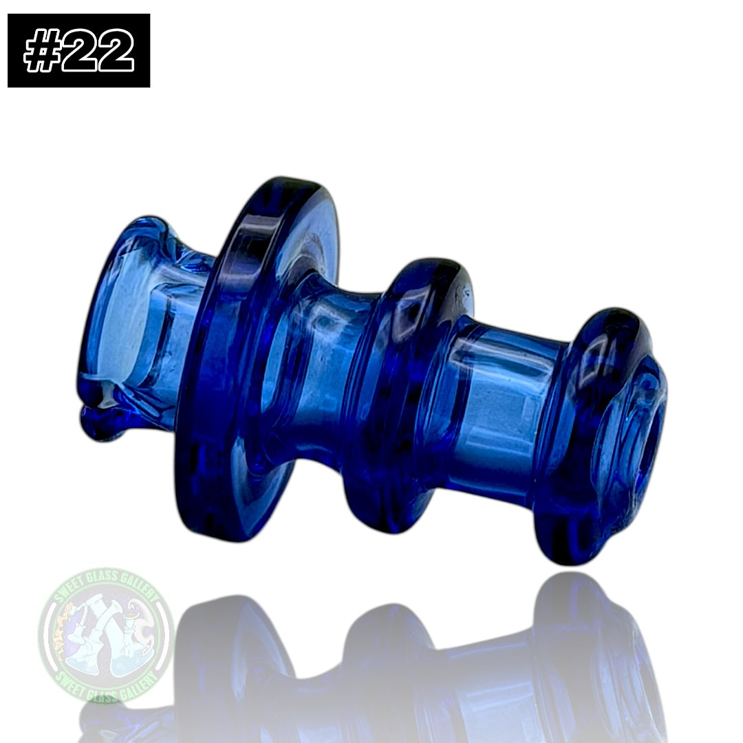 Rone Glass -Puffco Pivot Top #22 - Cobalt Blue