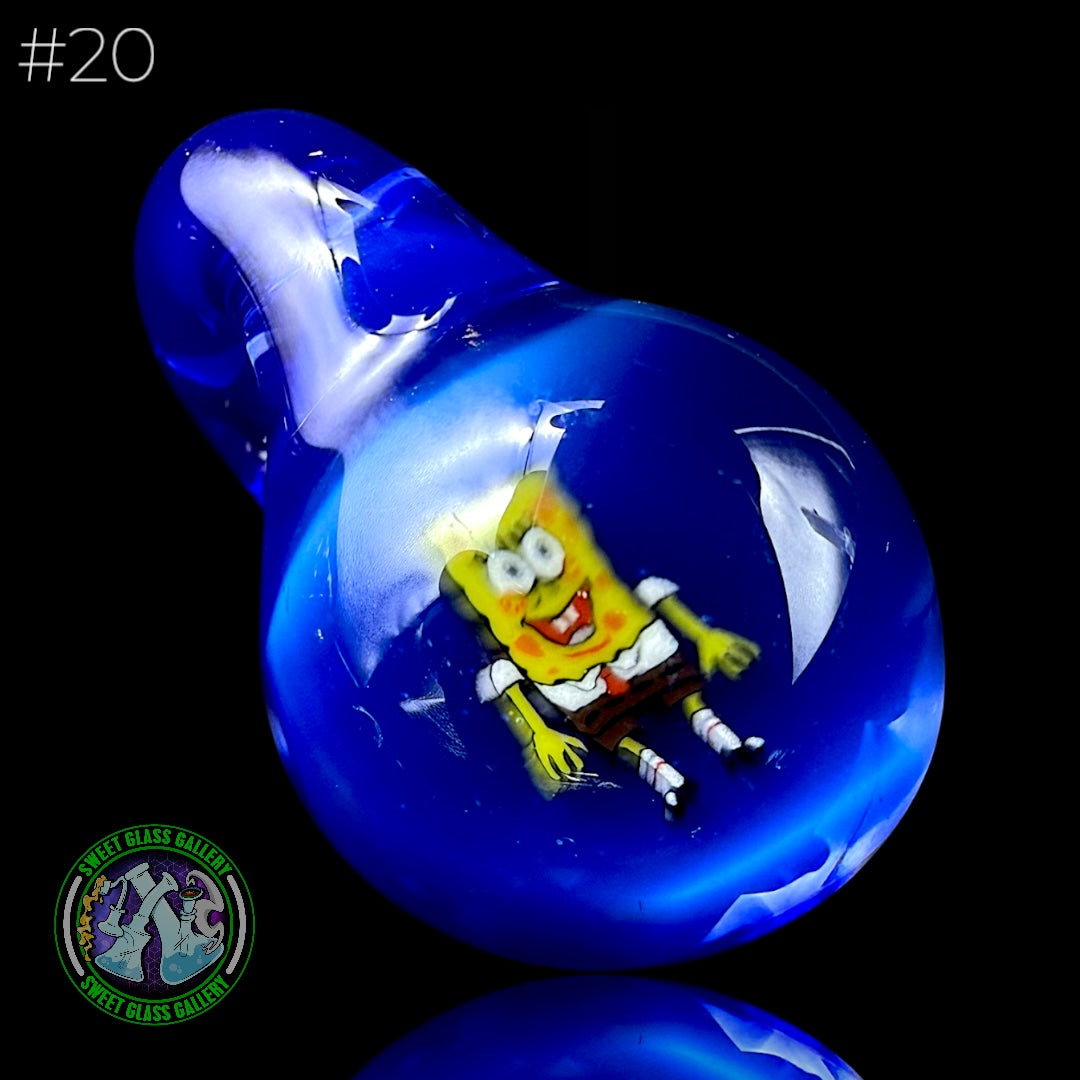 Keys Glass - Pendant #20 (Sponge Bob Square Pants)
