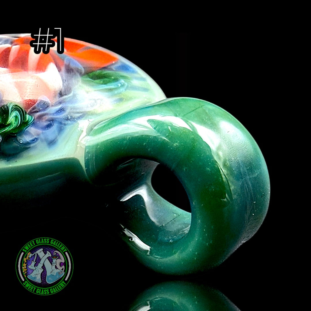 Glass Happy - Pendant #1 - Ocean Reef Implosion