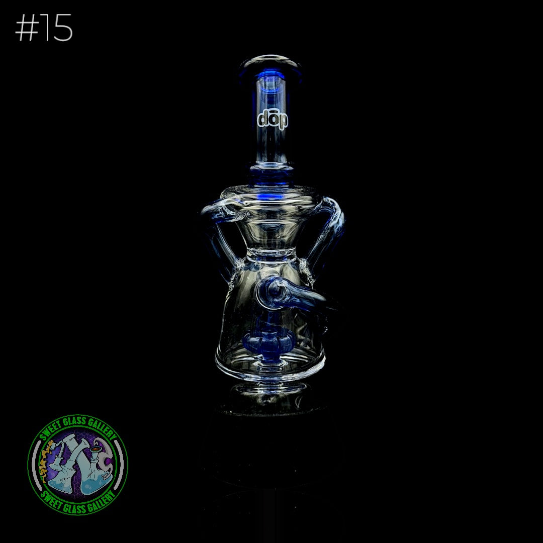 Dōp Glass - Puffco Attachment - Minicycler Blue #15