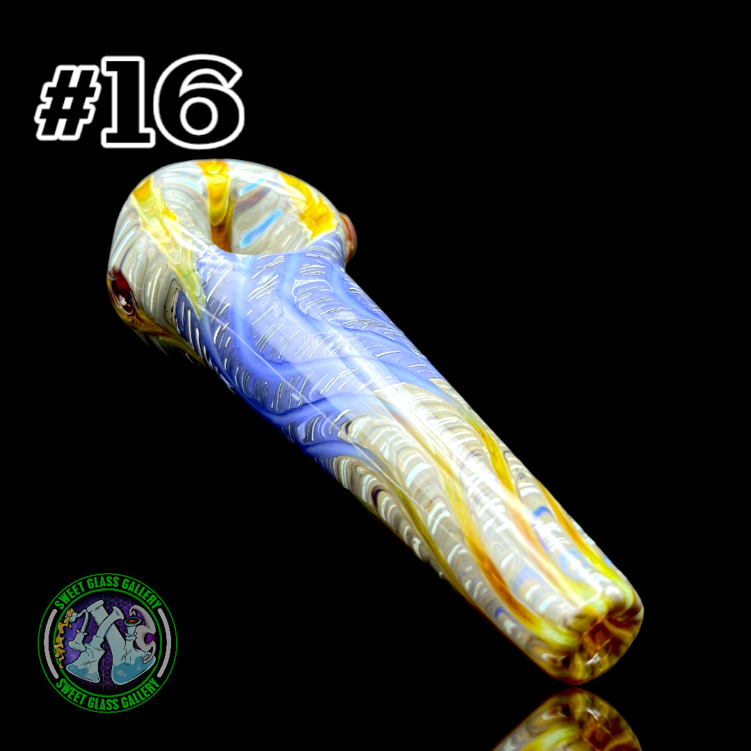 Daniel's Glass Art - German Glass Thick Hand Pipe #16