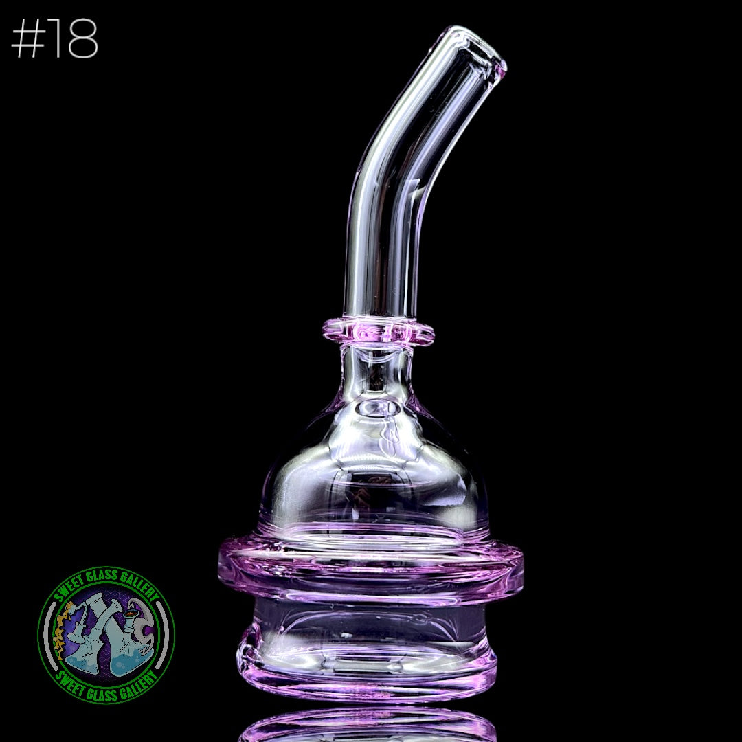 Zach Harrison - Puffco Peak Attachment #18 - Short Path Sipper Dry (Transparent Purple)
