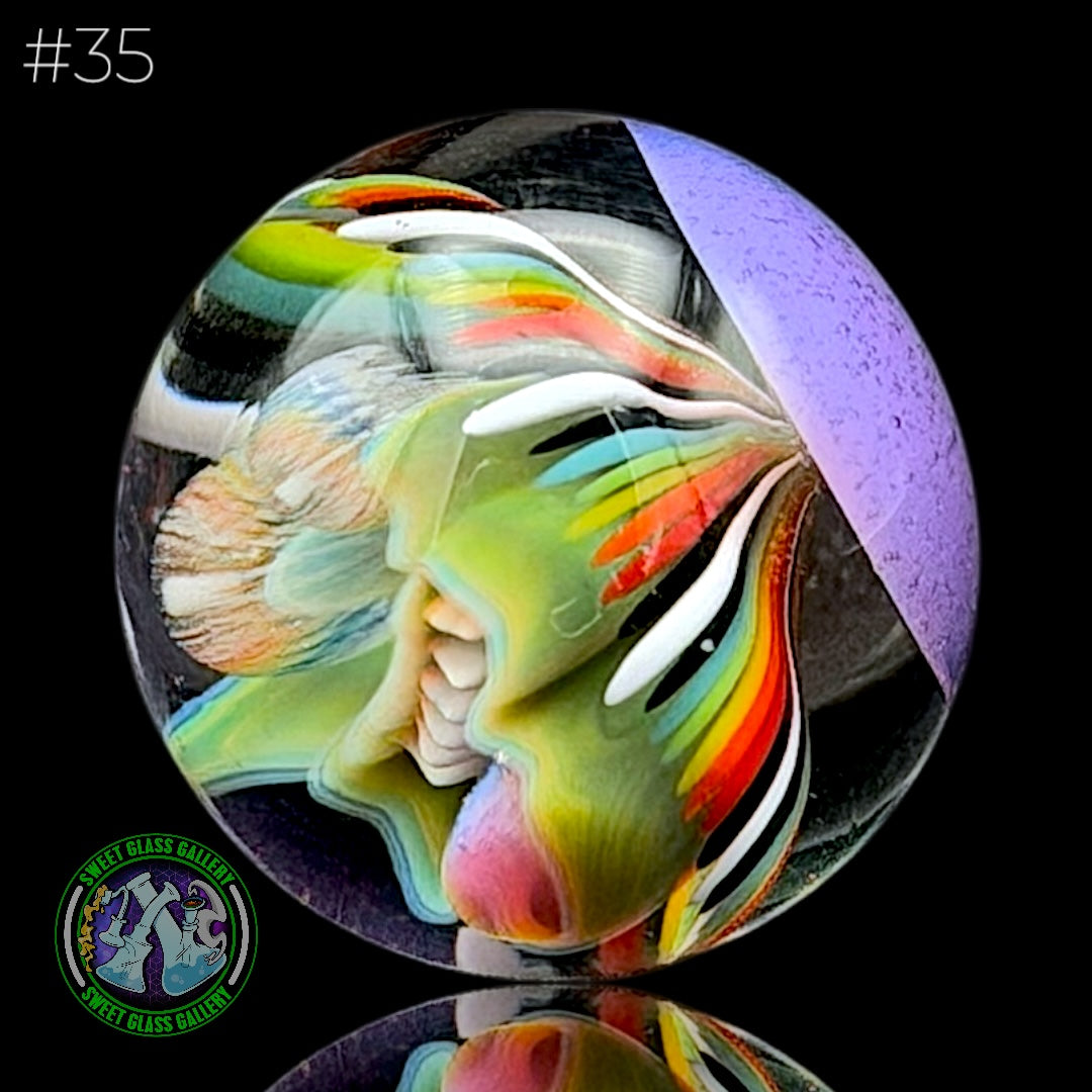 Steve H Glass - Marble #35 - Face Implosion