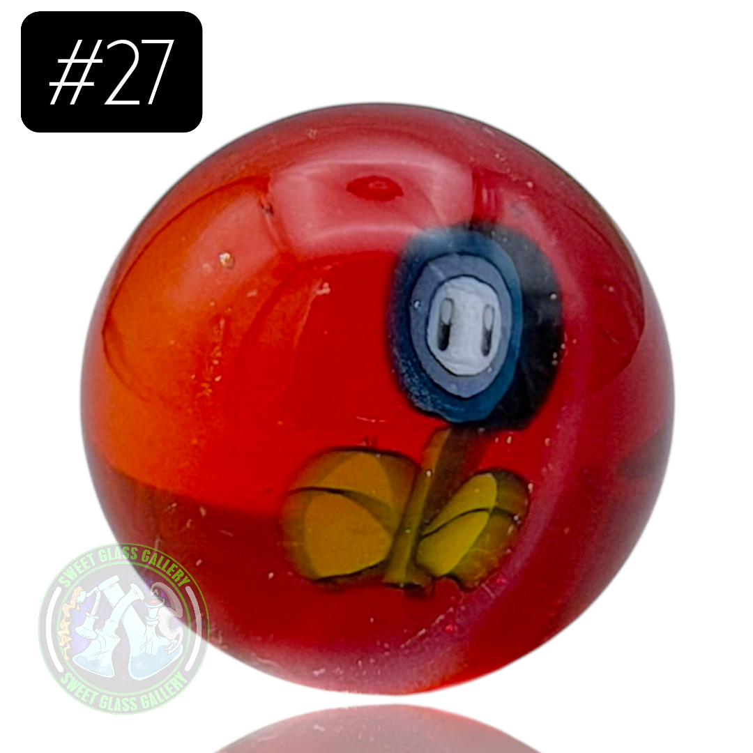 Keys Glass - Marble #27 (Mario - Ice Flower)