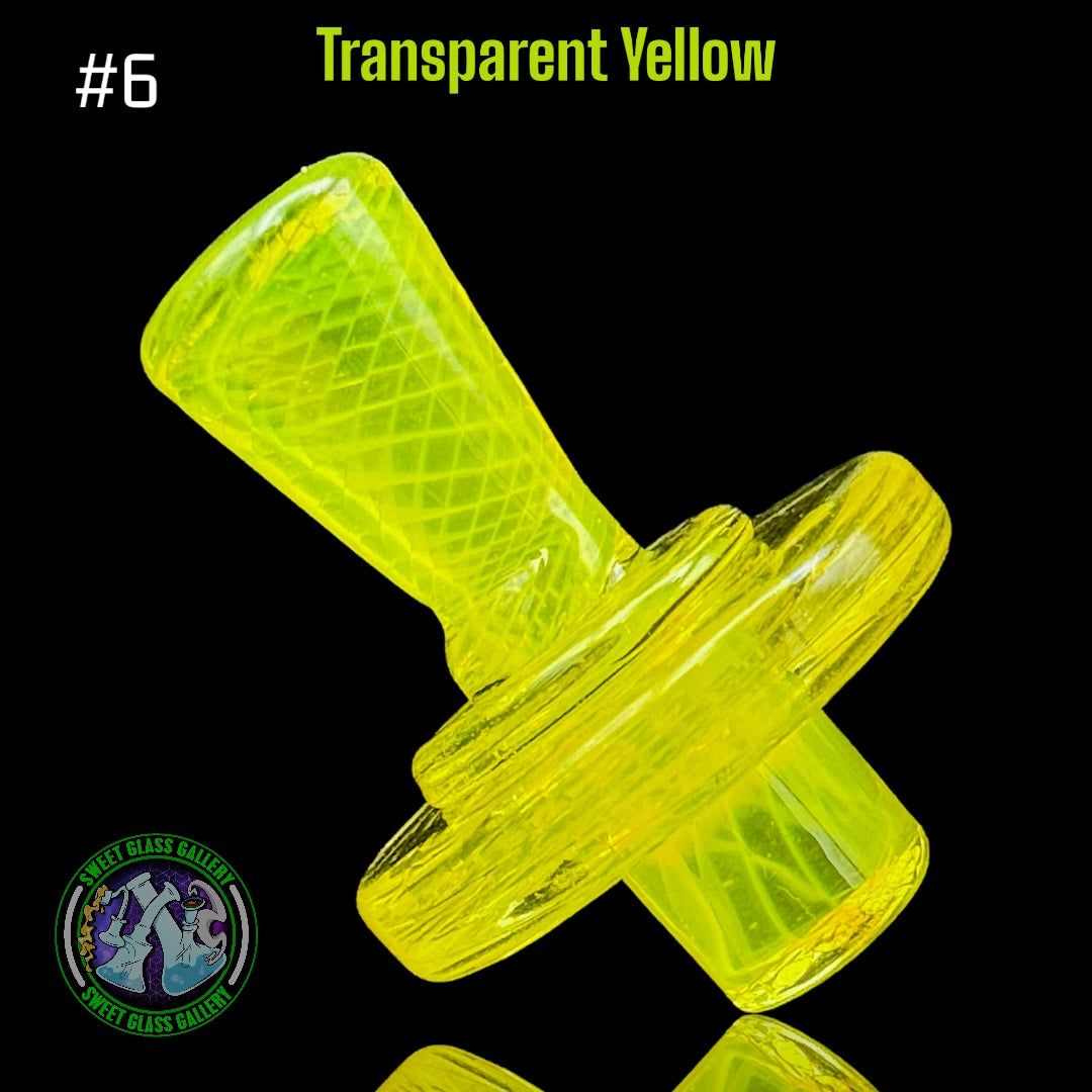 Camp Fire Quartz - Control Tower Cap #6 - Transparent Yellow