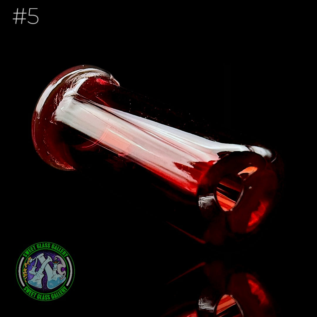 Kovacs Glass - Puffco Pivot Mouthpiece #5 (Transparent Red)