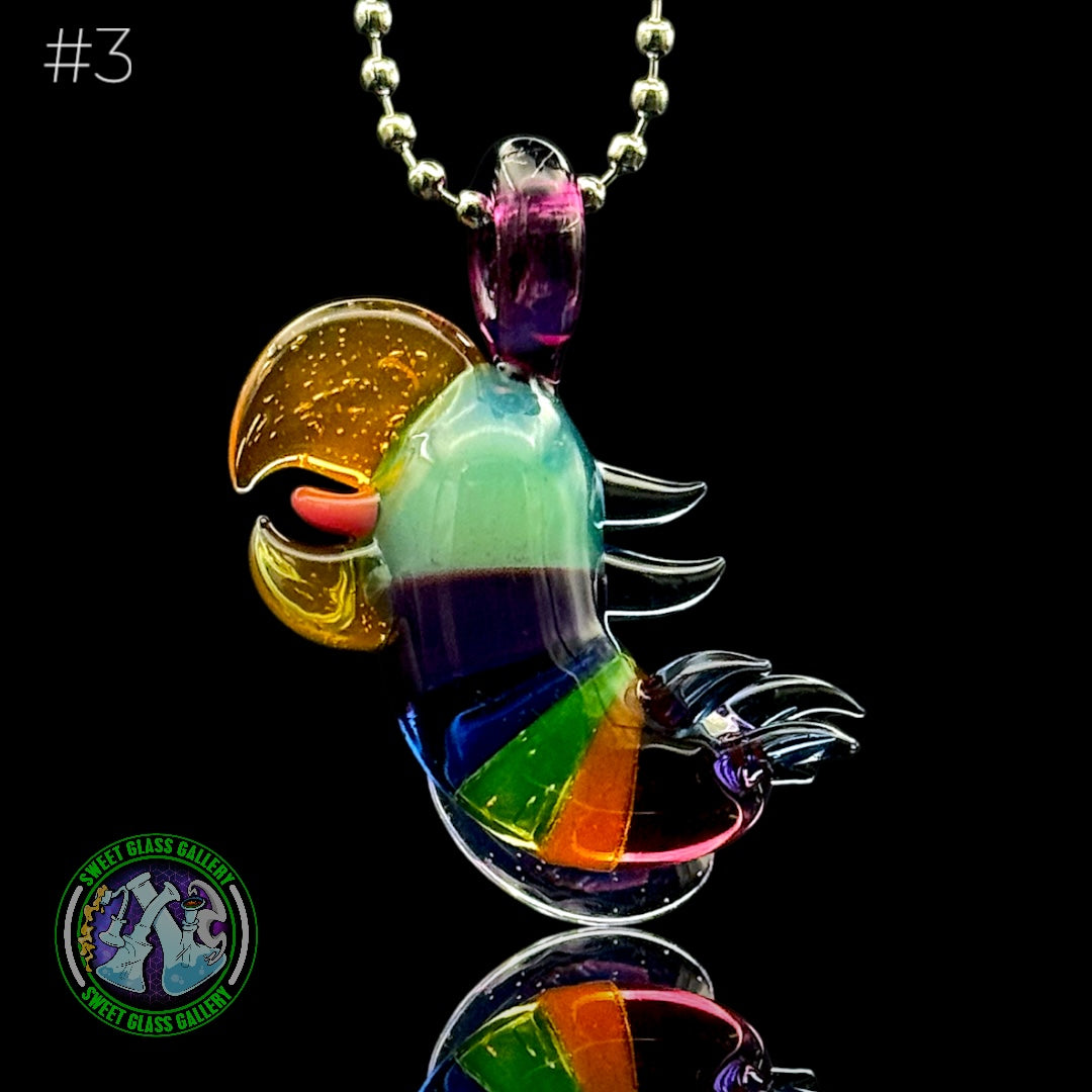 RJ Glass - Pendant - Bird #3