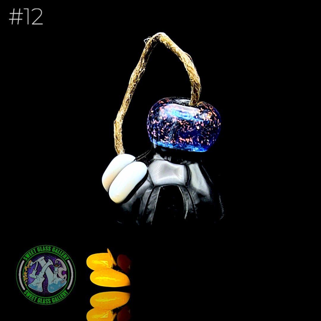 Sandberg Glass - Bob-omb - Hemp Wick Holder #12