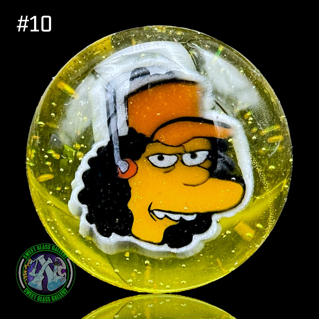 Keys Glass - Marble #10 - Otto The Simpsons