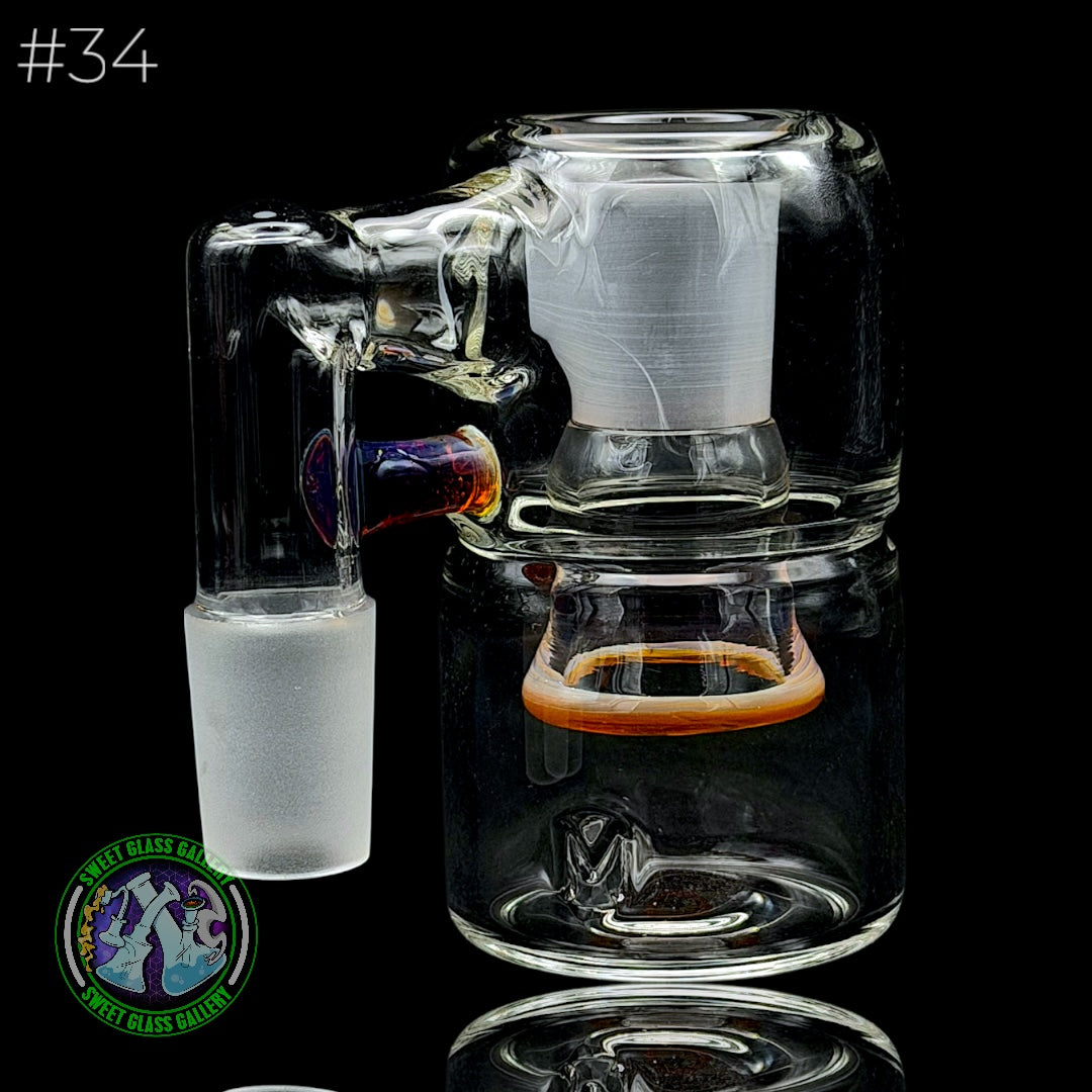 Fluid Glass - Ash Catcher 18mm - Dry #34 (Amber Purple)