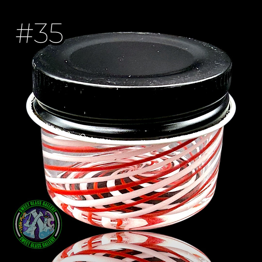 Ben’s Glass Art - Baller Jar #35 - Inside Out Tech