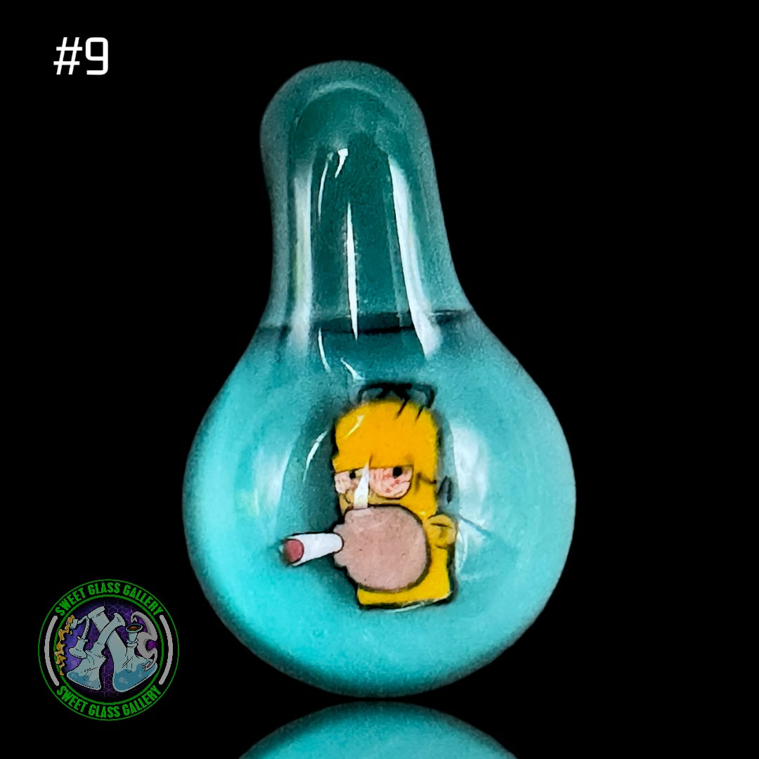 Keys Glass - Pendant #9 - Homer The Simpsons