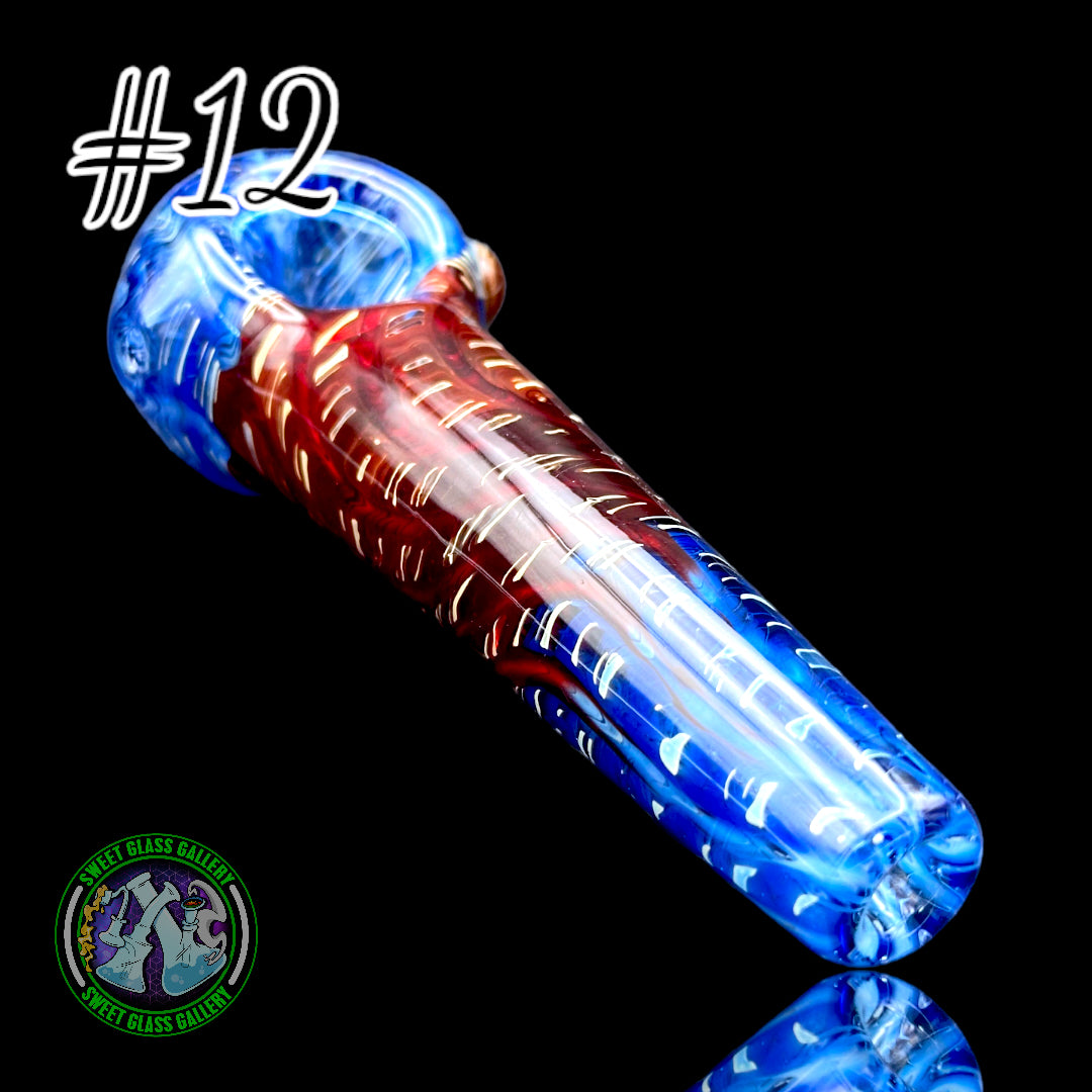 Daniel's Glass Art - German Glass Thick Hand Pipe #12