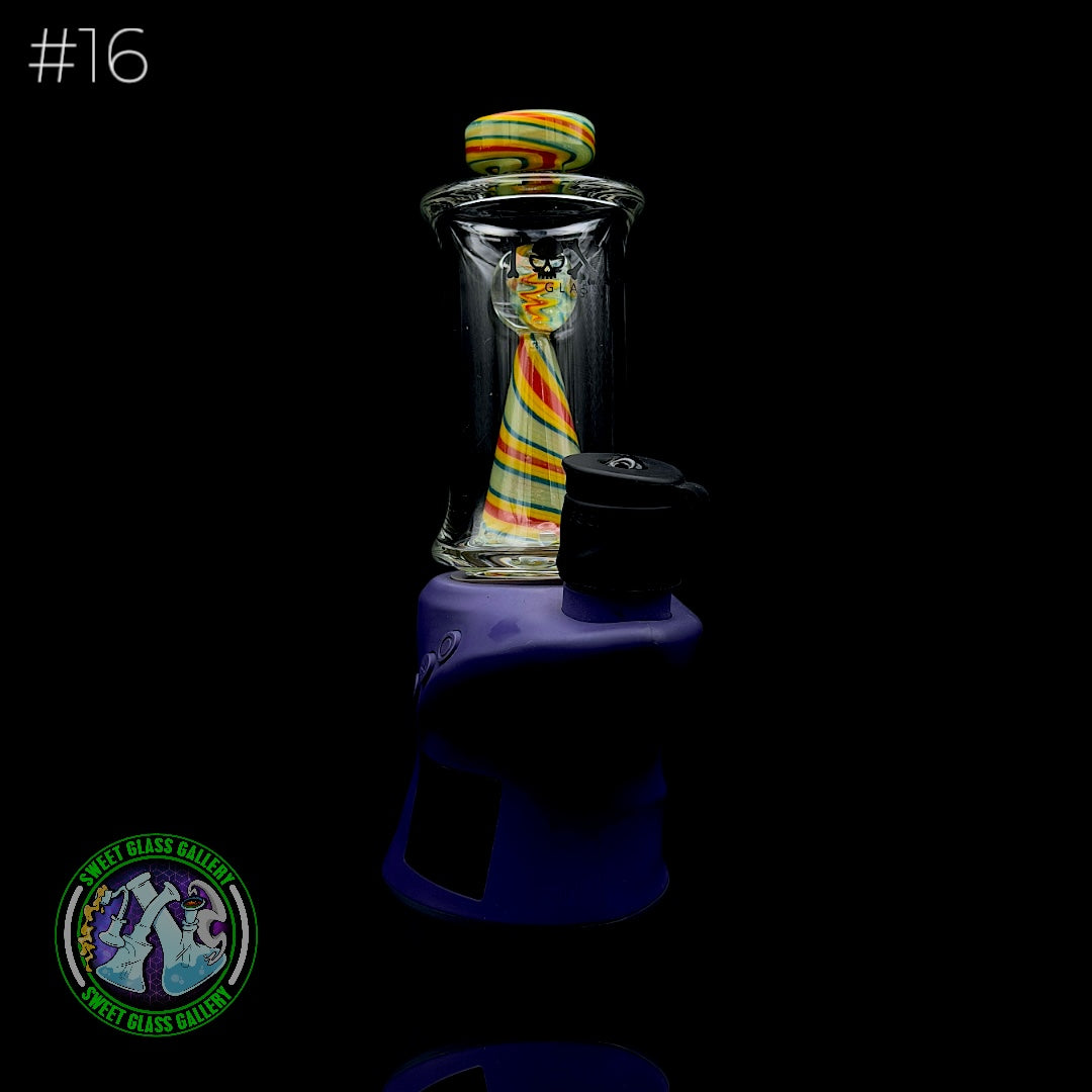 Toxic Glass - Focus V Carta Attachment #16 - Wigwag Green, Blue, Yellow & Red